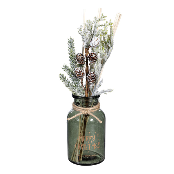 Plow & Hearth Shades Of Emerald Candle And Diffuser Soy Blend Wax Candle And Diffuser Set