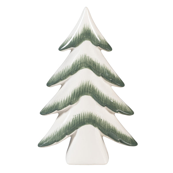 Plow & Hearth Shades Of Emerald Table Décor Ceramic Tree Set Of 2