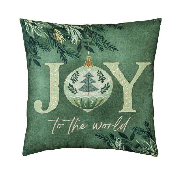 Plow & Hearth Shades Of Emerald Throw Pillow Shades Of Emerald Square Pillow 16"