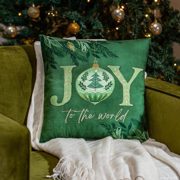 plow & hearth Shades of Emerald Throw Pillow Shades of Emerald Square Pillow 16"