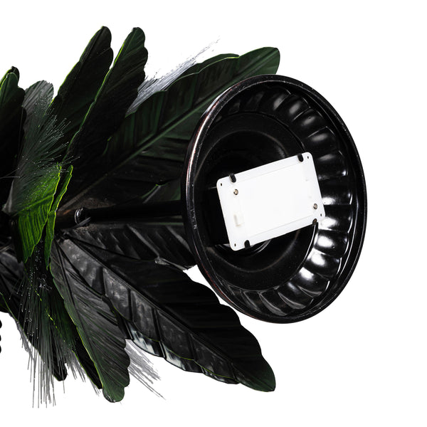 Plow & Hearth Shades Of Green Garden Statue Metal Fiber Optic LED Statue Evergreen Tree 23"H