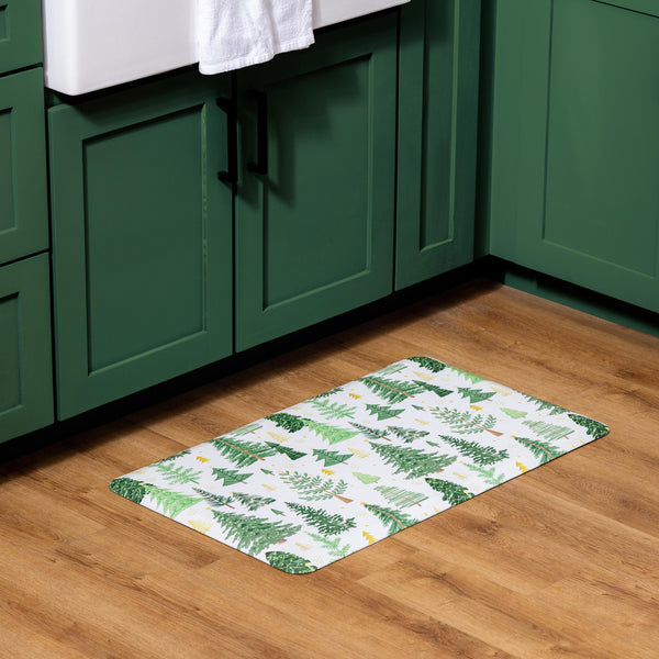 plow & hearth Shades of Green Kitchen Mat Anti-Fatigue Mats 30" x 18"
