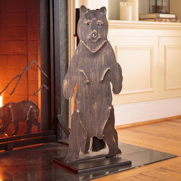 plow & hearth Shenandoah Mountain Bear Fireplace Tool Set