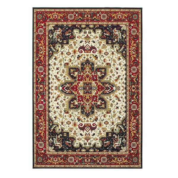 plow & hearth Sheridan Medallion Polypropylene Rug 7'10" x 10'10"