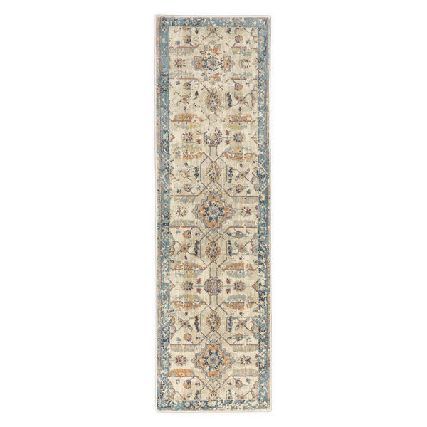 plow & hearth Silver City Heritage Polypropylene Runner 2' x 8'