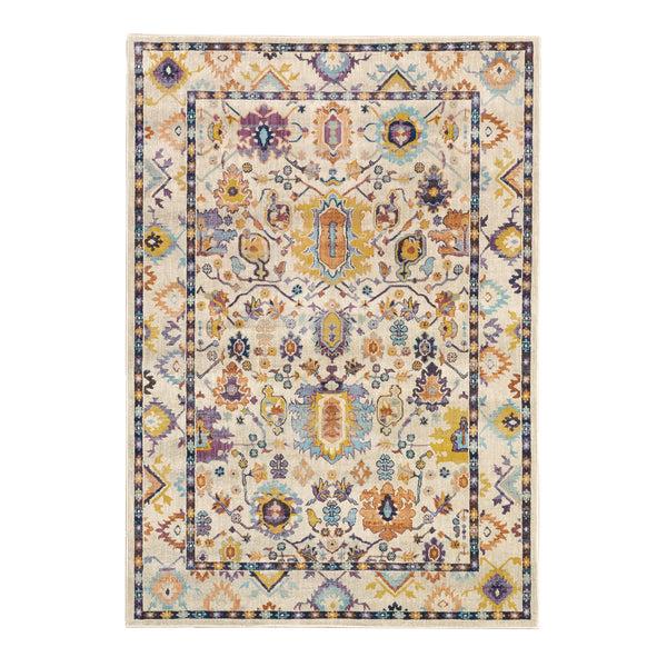 plow & hearth Silver City Tapestry Indoor/Outdoor Polypropylene Rug 5'3" x 7'6"