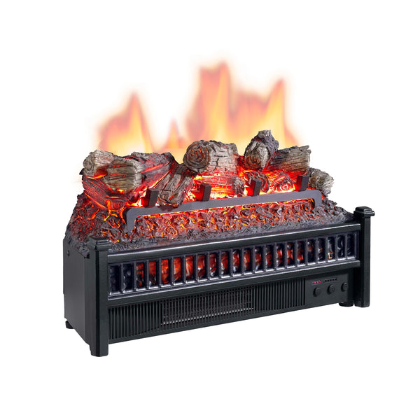 plow & hearth Sleek Electric Log Set with Projector & Heater