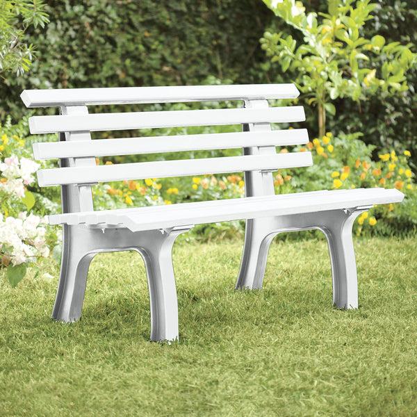 Plow & Hearth Small 2-Seater Weatherproof PVC Garden Bench