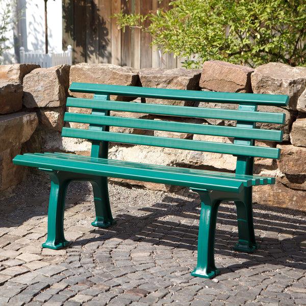 Plow & Hearth Small 2-Seater Weatherproof PVC Garden Bench