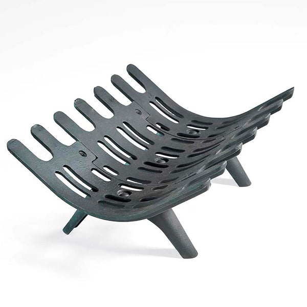 Plow & Hearth Small Cast Iron Deep-Bed Fireplace Grate With Four Legs