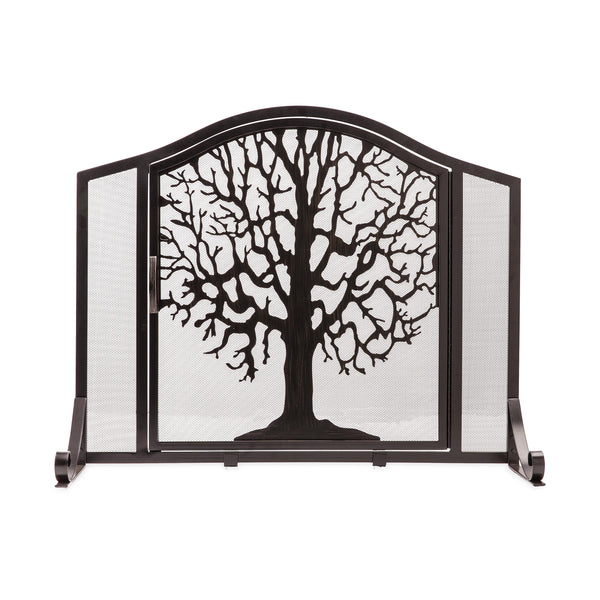 Plow & Hearth Small Tree Of Life Fire Screen With Door