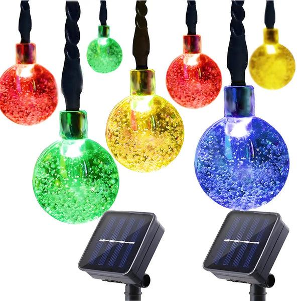 Plow & Hearth Solar String Lights LED - Decorative Lantern For Christmas