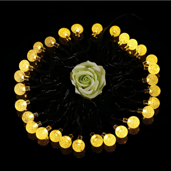 Plow & Hearth Solar String Lights LED - Decorative Lantern For Christmas