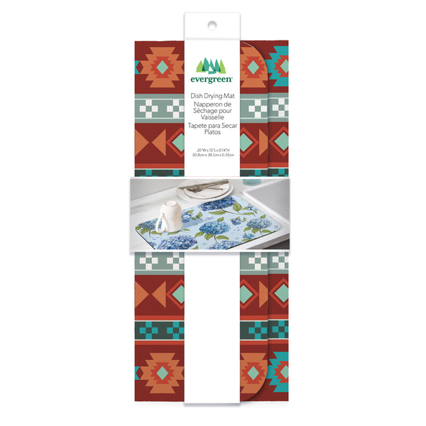 Plow & Hearth Southwest Pueblo Drying Mat Aztec 20"x15"