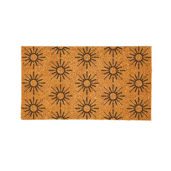 Plow & Hearth Southwest Sunrise Coir Mat Sun Motif 28"x16"