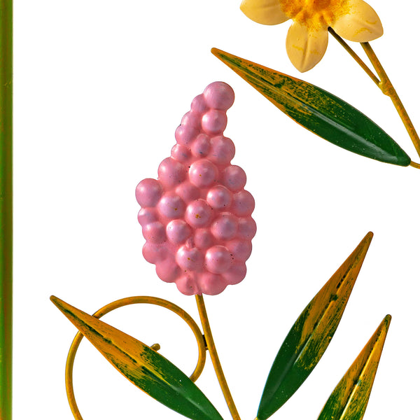 Plow & Hearth Spring Blooms Iron Garden Trellis Stake