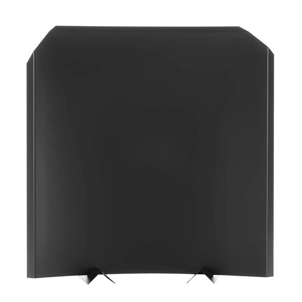 plow & hearth Stainless Steel Fireplace Fireback with Black Finish 24"
