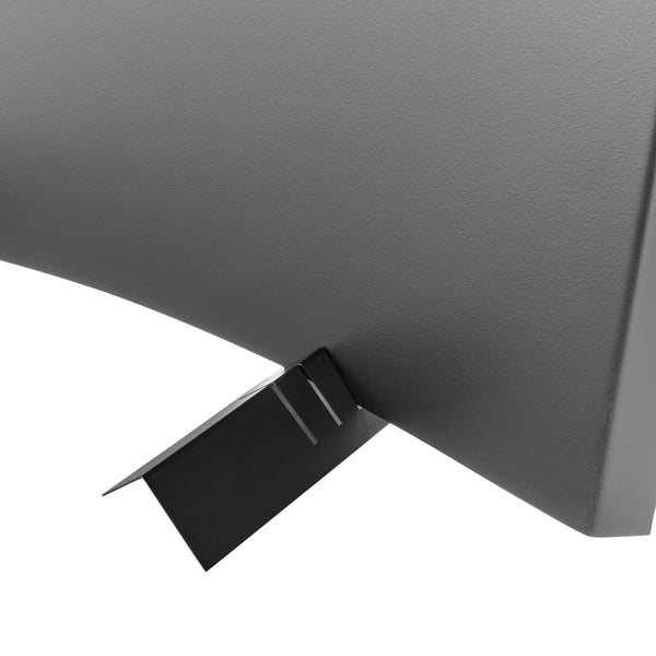 Plow & Hearth Stainless Steel Fireplace Fireback With Black Finish 16"