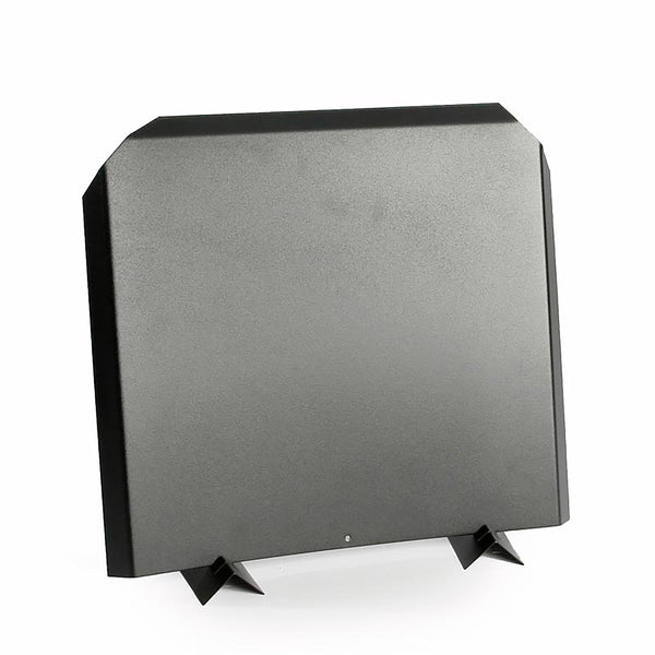plow & hearth Stainless Steel Fireplace Fireback with Black Finish 16"
