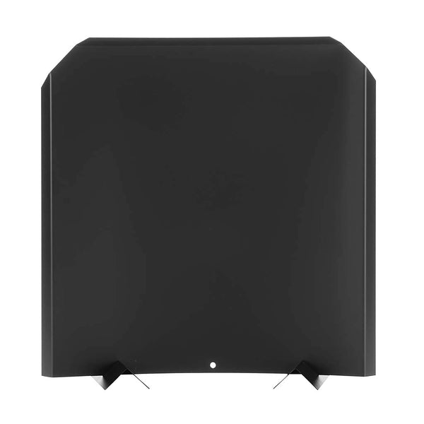 plow & hearth Stainless Steel Fireplace Fireback with Black Finish 20"