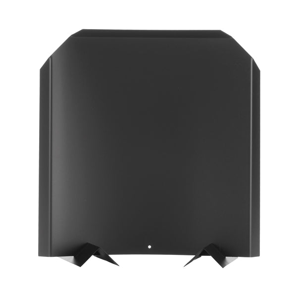 plow & hearth Stainless Steel Fireplace Fireback with Black Finish 15"