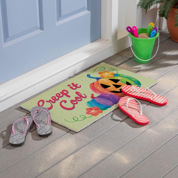 plow & hearth Summerween Creep it Cool PVC Mat 28"x16”