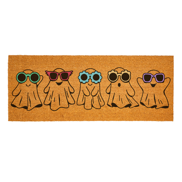 Plow & Hearth Summerween Creep It Real Coir Mat 60"x24"