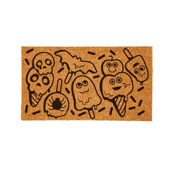 Plow & Hearth Summerween I Scream For Icecream Coir Mat 28"x16"