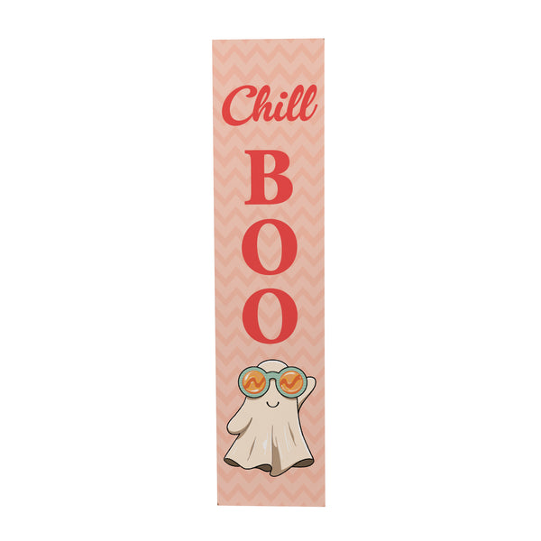 Plow & Hearth Summerween Porch Leaner Ghostly "Chill Boo" 46"H