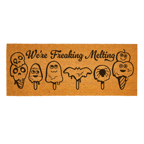 Plow & Hearth Summerween We're Freaking Coir Mat 60"x24"