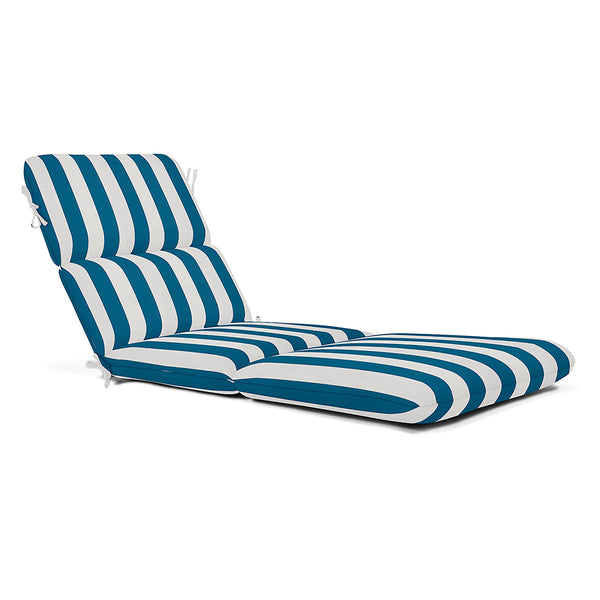 Plow & Hearth Sunbrella Premium Chaise Cushion With Ties