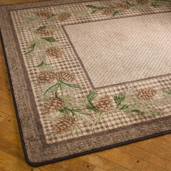 Plow & Hearth Sweetwater Pine Plaid EnduraStran Area Rug 3'10" X 5'4"