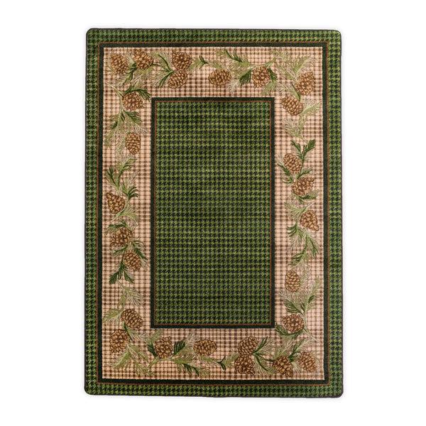 Plow & Hearth Sweetwater Pine Plaid EnduraStran Area Rug 7'8" X 10'9"