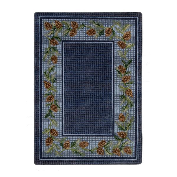 plow & hearth Sweetwater Pine Plaid EnduraStran Area Rug 7'8" x 10'9"