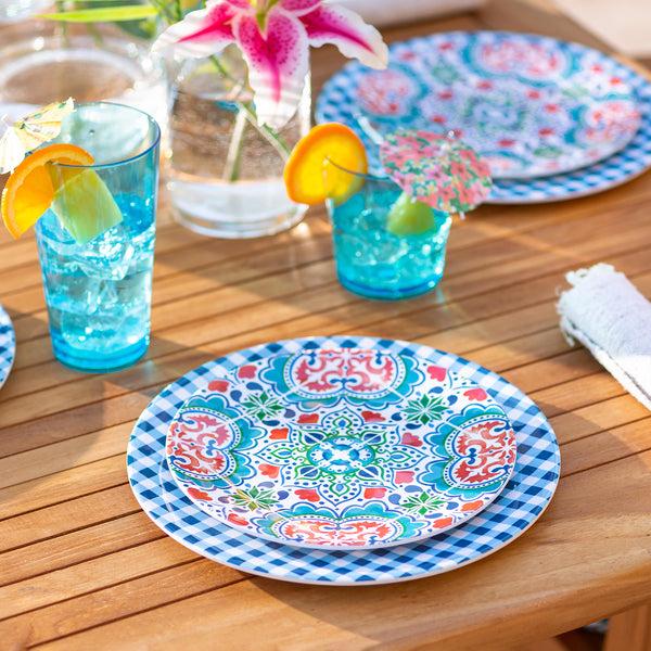 plow & hearth Talavera Melamine Salad Plates Set of 6