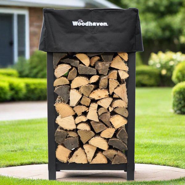 Plow & Hearth The Woodhaven 4 X 2 Firewood Rack And Cover