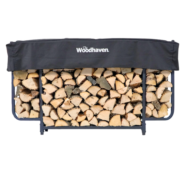 Plow & Hearth The Woodhaven 6ft Courtyard Firewood Rack