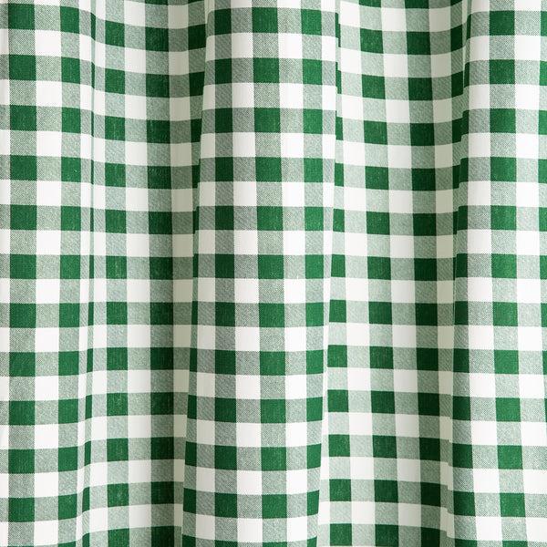 plow & hearth Thermalogic Check Tab-Top Curtain Pair 84"L x 80"W