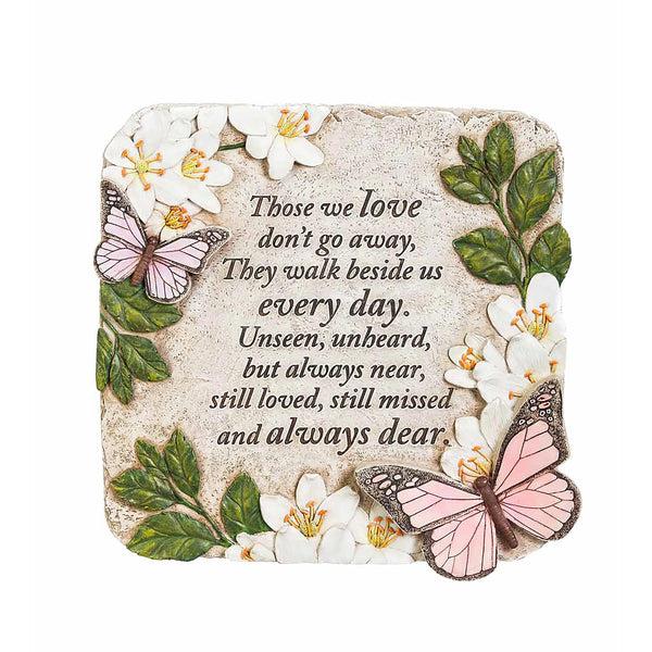 Plow & Hearth Those We Love Butterflies Memorial Garden Stone