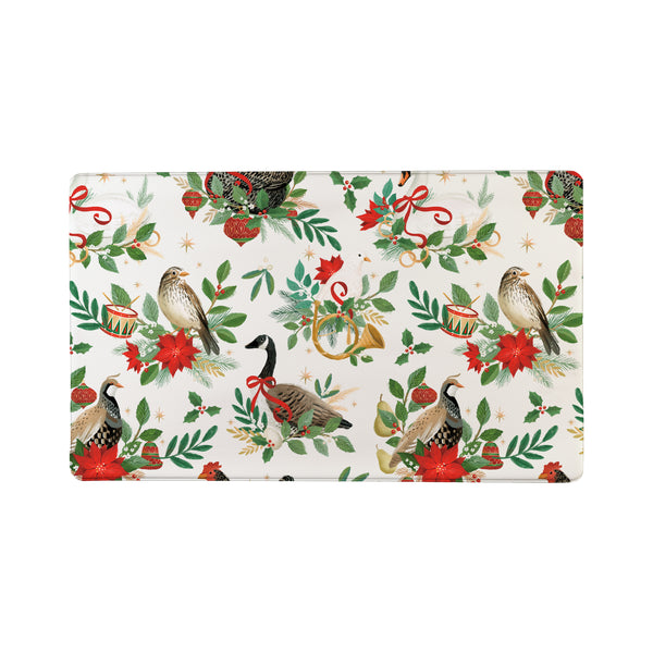 Plow & Hearth Twas The Night Anti-Fatigue Mat Partridge Bird Goose 30"x18"