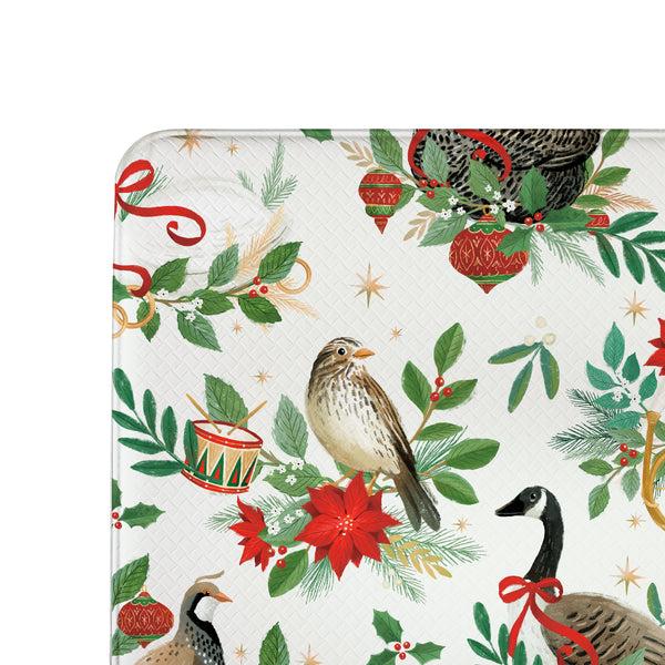 Plow & Hearth Twas The Night Anti-Fatigue Mat Partridge Bird Goose 30"x18"