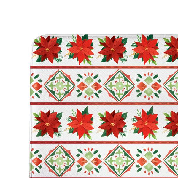 Plow & Hearth Twas The Night Flower With Leaf Anti-Fatigue Mat 30"x18"