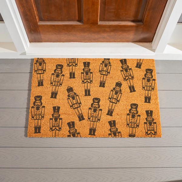 plow & hearth Twas The Night Nutcracker Coir Mat 36"x24"