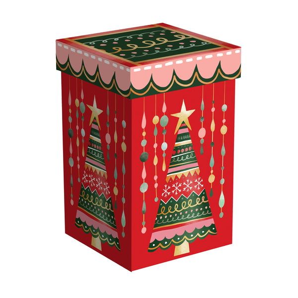 Plow & Hearth Twas The Night Travel Cup Ceramic Perfect Cup Christmas Tree 17oz Gift Box