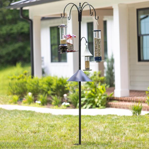 plow & hearth Ultimate Wild Bird Feeding Station with 5 Hooks