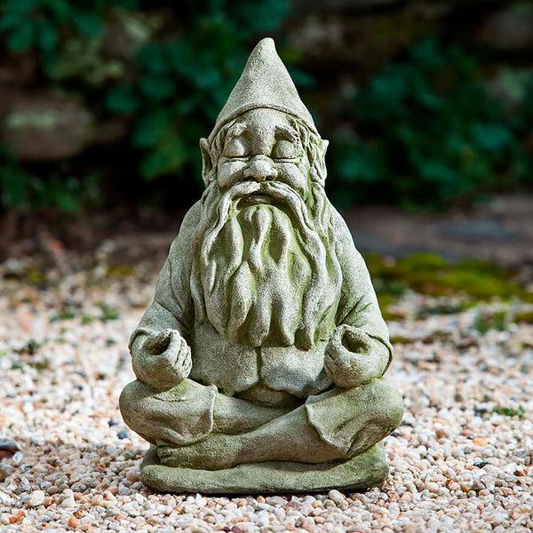 plow & hearth USA-Made Handcrafted Stone Big Fred Gnome Garden Statue