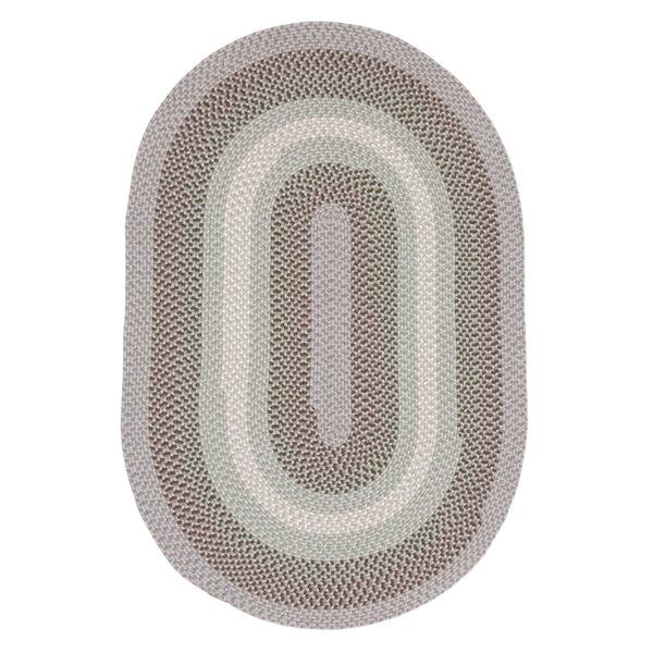 Plow & Hearth USA-Made Wool Braided Virginia Rug 2' X 3'