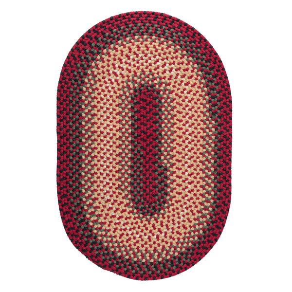 Plow & Hearth USA-Made Wool Braided Virginia Rug 5' X 8'