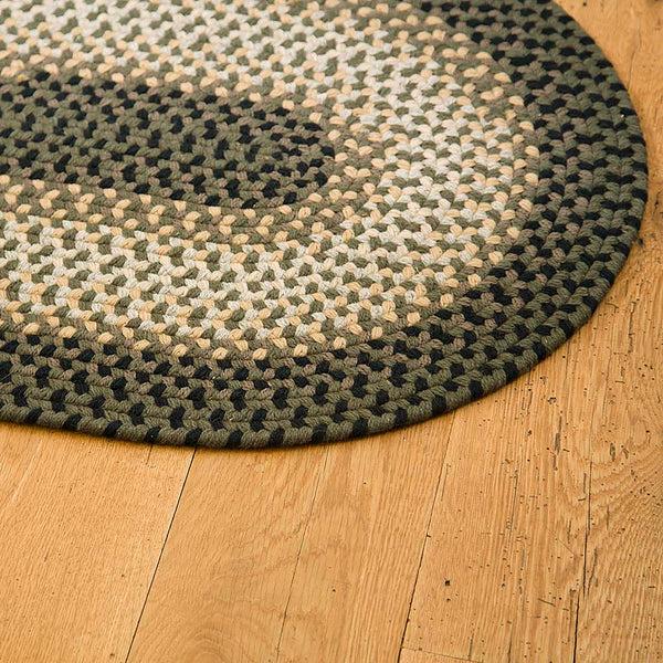 Plow & Hearth USA-Made Wool Braided Virginia Rug 8' X 11'