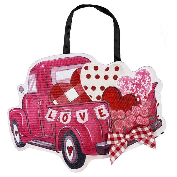 Plow & Hearth Valentine's Day & St. Patrick's Day Truck Reversible Door Décor